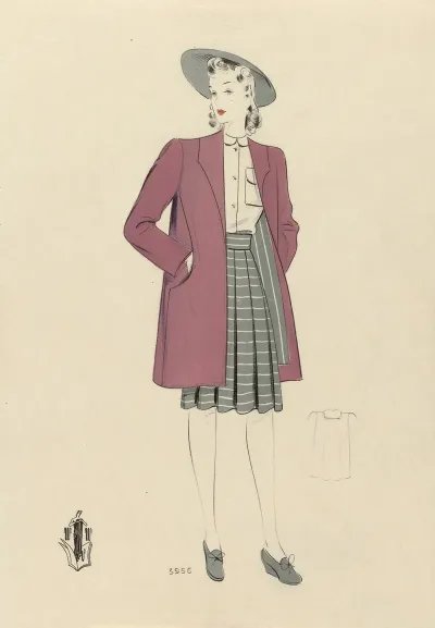 Woman With A Pink Coat