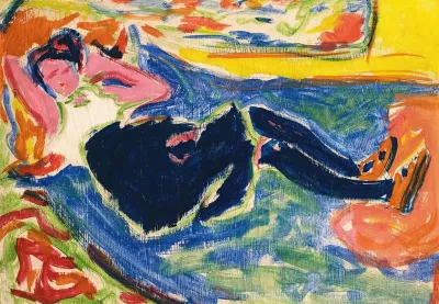 Woman With Black Stockings The Black Grete