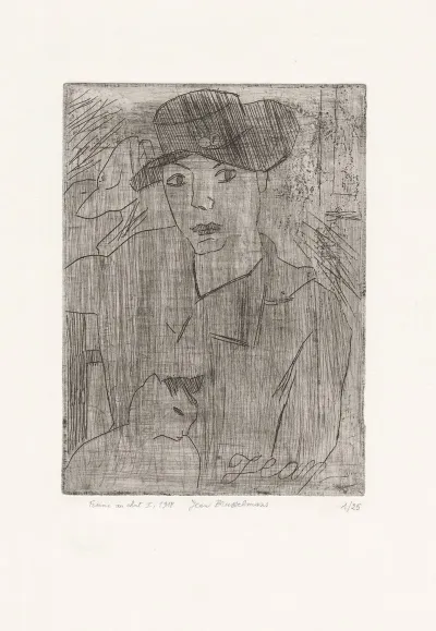 Woman With Cat I