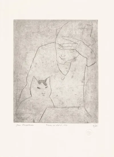 Woman With Cat Ii