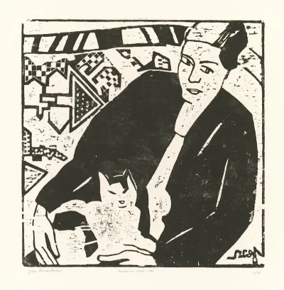 Woman With Cat