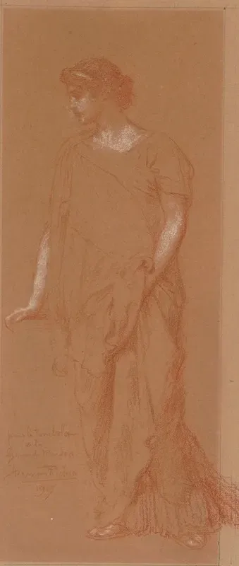 Woman With Draped Robe