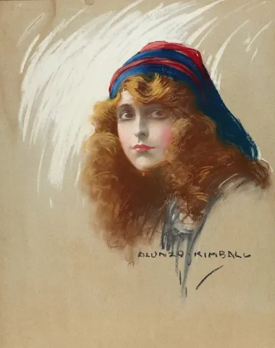 Woman With Flowing Hair
