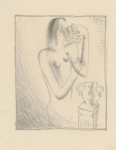 Woman With Fruit Basket On Her Shoulder