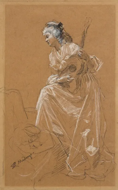 Woman With Guitar