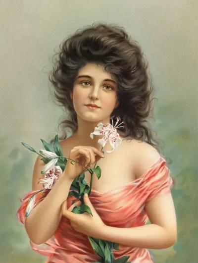 Woman With Lily