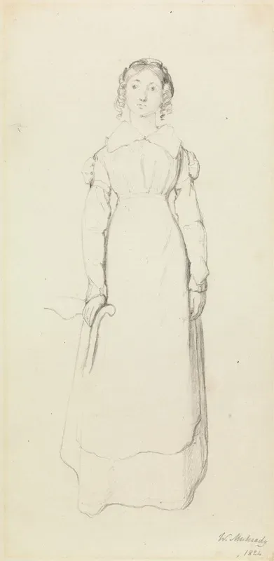 Woman With Ringlets Standing