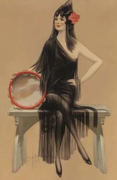 Woman With Tambourine