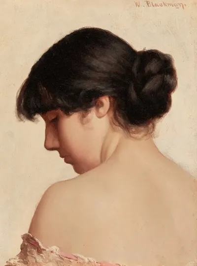 Woman With Upswept Hair