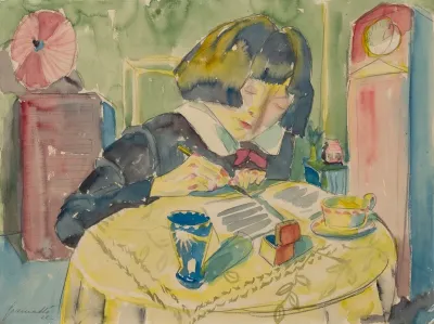 Woman Writing Sonia Gramatte
