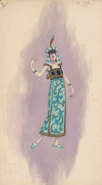 Womans Costume Blue Dress 3