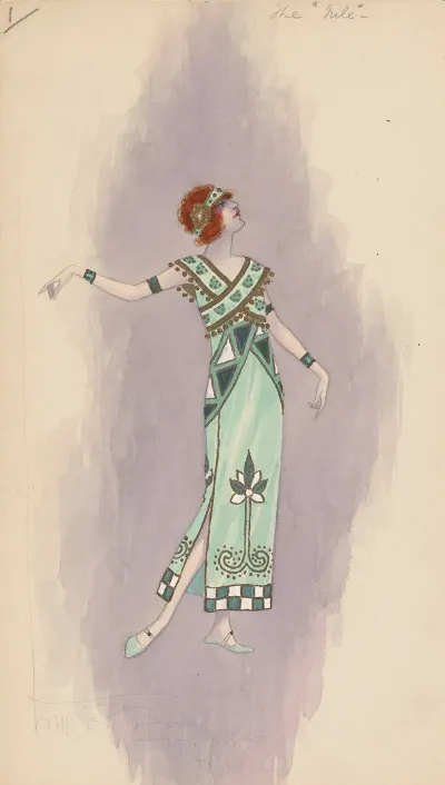 Womans Costume Long Green Dress 1