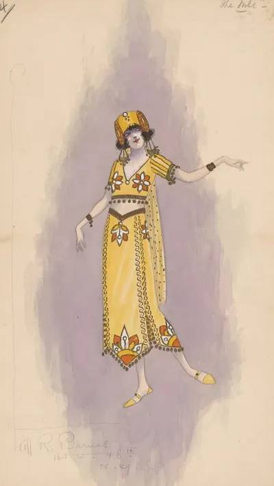 Womans Costume Long Yellow Skirt 4