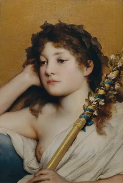 Womans Head Pondering