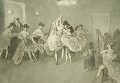 Women Dancing In A Brothel