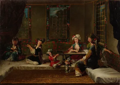 Women Embroidering