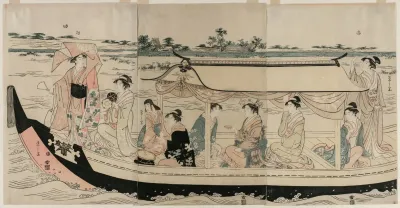 Women In A Pleasure Boat On The Sumida River 2