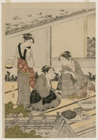 Women In A Tea House