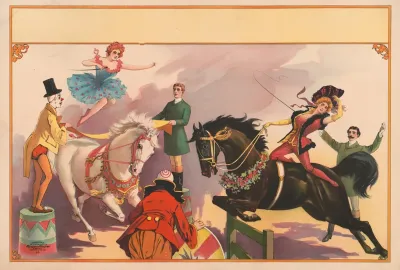 Women Performing On Horseback 2