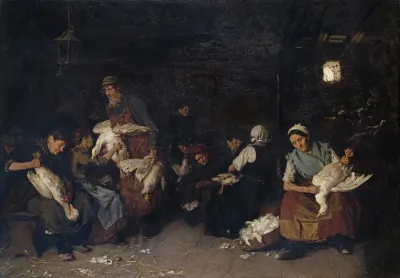 Women Plucking Geese