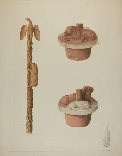 Wood And Stone Carving