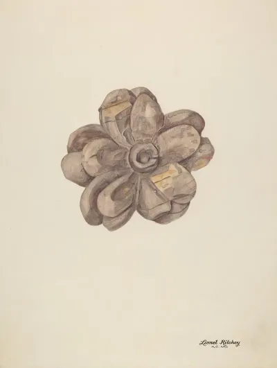 Wood Carving Flower 2