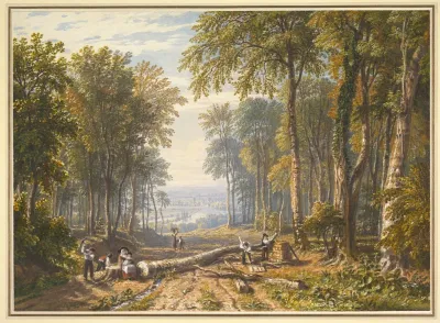 Woodcutters At Park Place Henley The River Thames Beyond