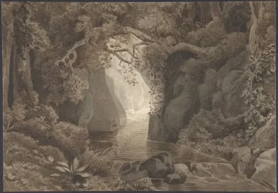 Wooded Landscape With A Creek