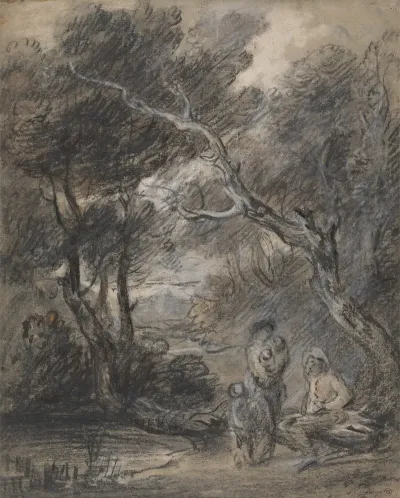Wooded Landscape With Figures 2