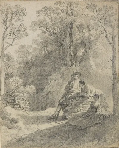 Wooded Landscape With Figures 4
