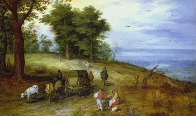 Wooded Landscape With Figures 5