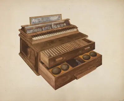 Wooden Cash Register