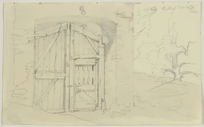 Wooden Gate In Seckbach