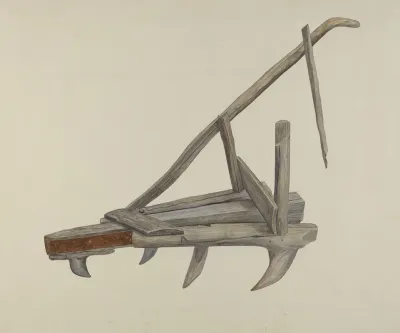 Wooden Harrow Or Cultivator