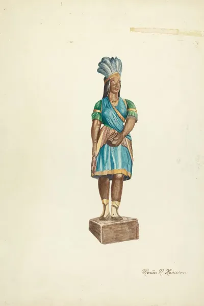 Wooden Indian Female