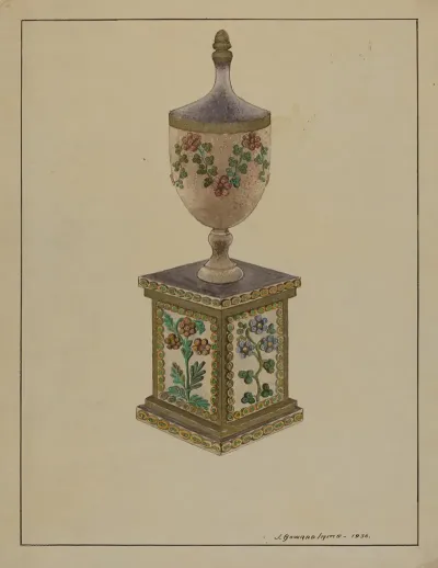 Wooden Mantel Ornament