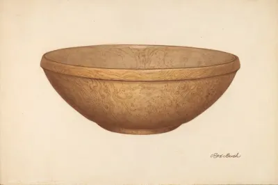 Wooden Salad Or Chopping Bowl