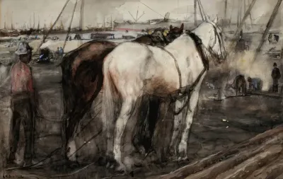 Work Horses At The Houthaven Amsterdam