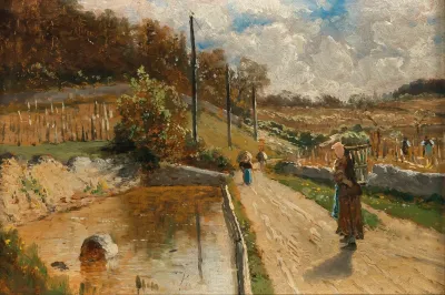 Workers In A Vineyard Samois