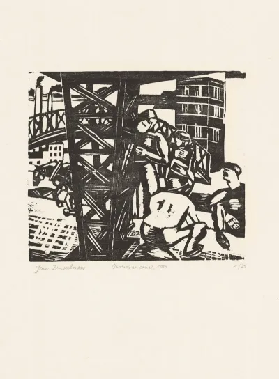 Workers On The Canal
