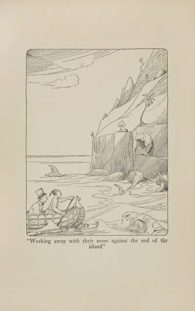 Working Away With Their Noses Against The End Of The Island
