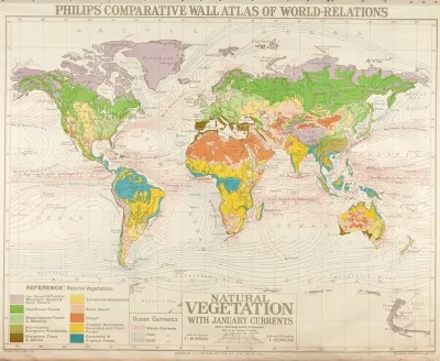 World Relations Natural Vegetation With January Currents