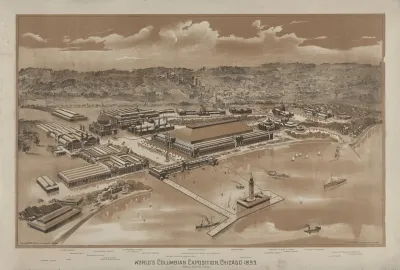 Worlds Columbian Exposition Chicago 1893 Birds Eye View