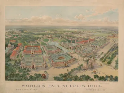 Worlds Fair St Louis 1904 Celebrating The Centennial Of Acquisition Of Louisiana Territory