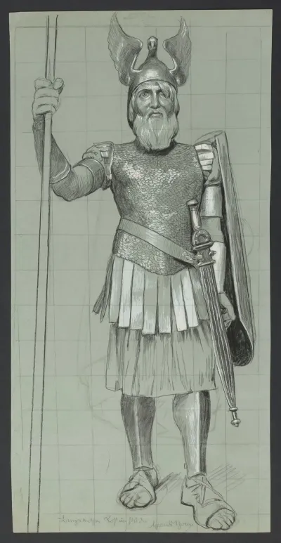 Wotan As The God Of War Costume Design