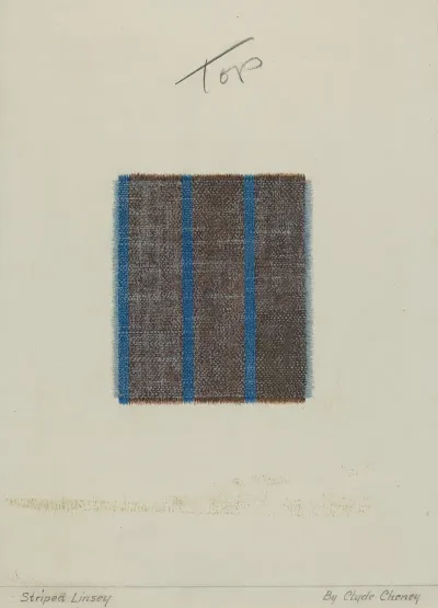 Woven Striped Linsey Wooley