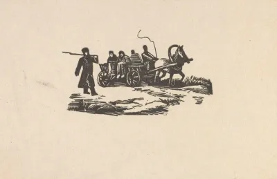 Woz Drabiniasty Ze Skazancami Ilustracja Do Ksiazki Jozef Pilsudski Na Syberii Mieczyslawa Bohdana Lepeckiego