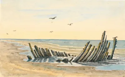 Wreck On The Beach Nordstranden Sank On The 9th Of May 1832