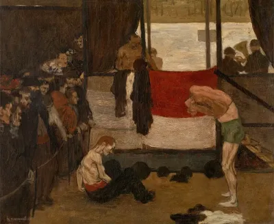 Wrestling Barrack At A Fair
