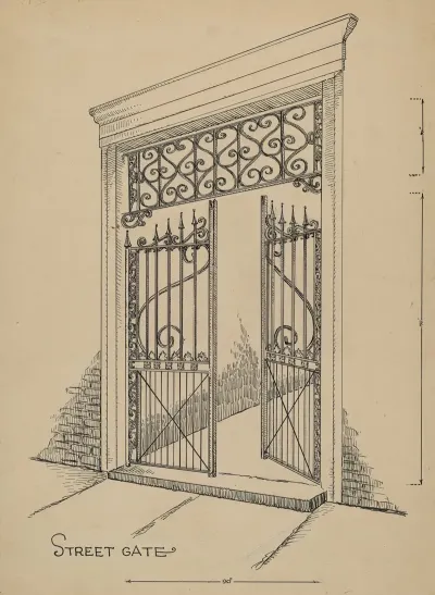 Wrought And Cast Iron Gate